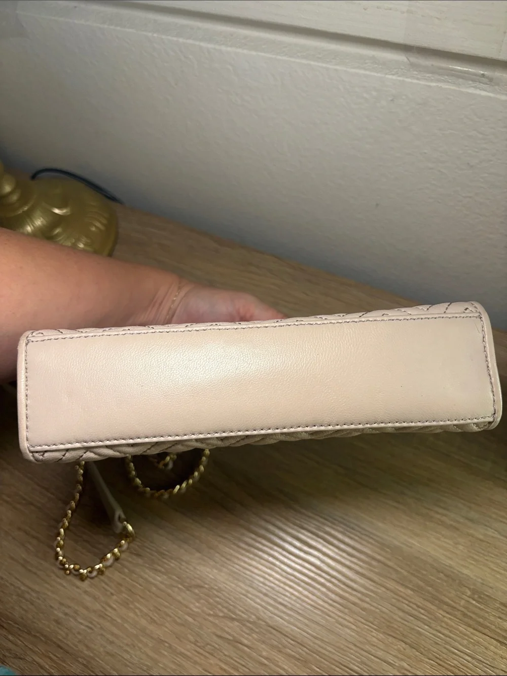 Tory Burch Quilted Shoulder Bag in Light Blush-USED AS IS